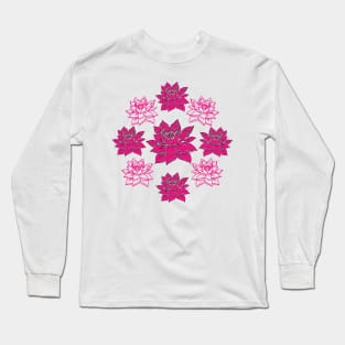 Pink Lotus Long Sleeve T-Shirt